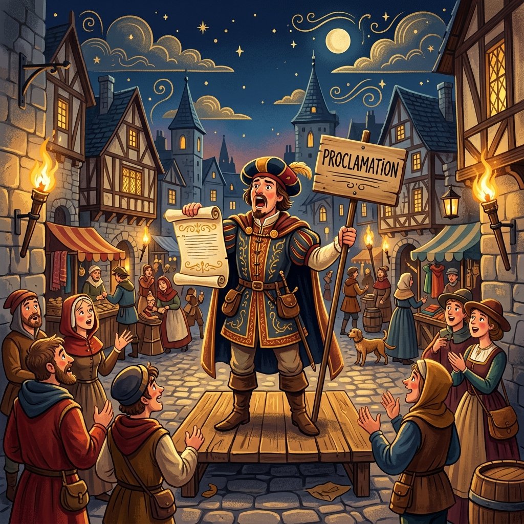 Medieval town crier marketing